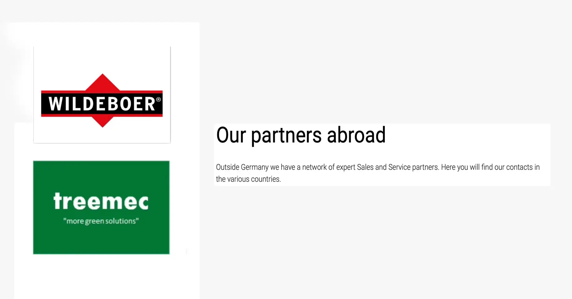 Treemec Becomes an International Partner of Wildeboer